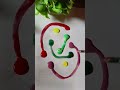 water colour drop mixing rangoli