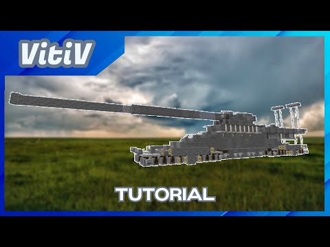 Schwerer Gustav Railway gun Minecraft Map