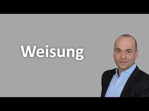 Weisungsrecht - Ausführung unter Vorbehalt