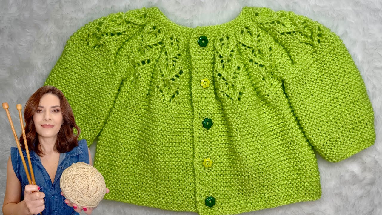 CASAQUINHO DE TRICÔ PARA BEBÊ-VERDE AIPO