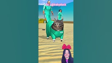 APAKAH DANCE KUCING OIIA BISA MENYELAMATKAN DARI SQUID GAME ⁉️😱 @babyduck #shorts #funny #dubbing
