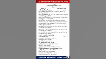 class 9 history 2nd unit test question paper 2024 | class 9 history 2nd unit test suggestion 2024