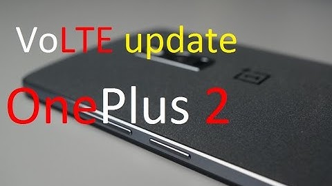 OnePlus 2 VoLTE update