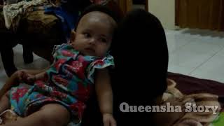 Bayi 3 Bulan Sedang Nonton TV Di Ganggu Lihat Reaksinya