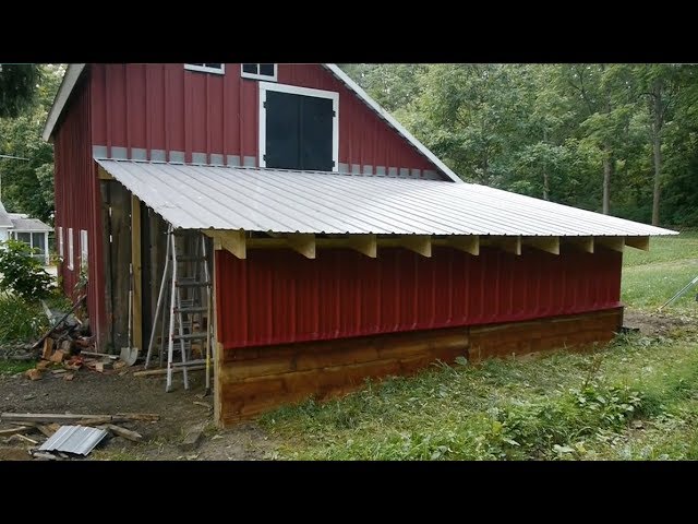 11-Installing Shed Metal Roofing - How To Build A Generator Enclosure.Wmv -  Youtube