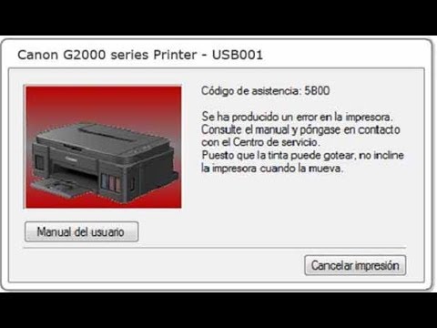 How To Solve Error 5b00 Canon G2000 New System For Low Costing By Azmat Ullah