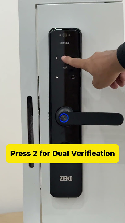 Dual Verification in Zeki X2 Smart Lock | Extra Security #smarthome #justcare #smartlock