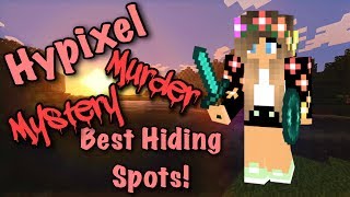 Minecraft | BEST HYPIXEL MURDER MYSTERY HIDING SPOTS!!