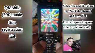QMobile j200 sim registration failed problem and solution 10000% working code/Mansoor TV 103