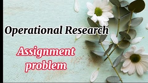 Assignment problem in urdu