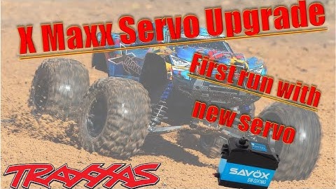 X-Maxx fitted with 1/5th scale servo - first run and impressions- Xmaxx servo upgrade