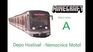 Minecraft Metro Praha Linka A Depo Hostivař - Nemocnice Motol + BUSE