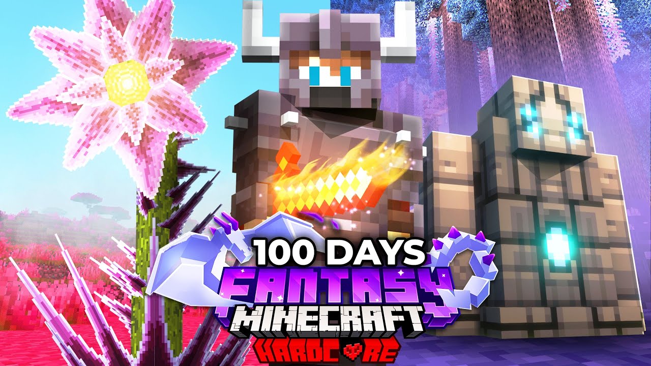 I Survived 100 Days As A CRUSADER In Minecraft Hardcore!