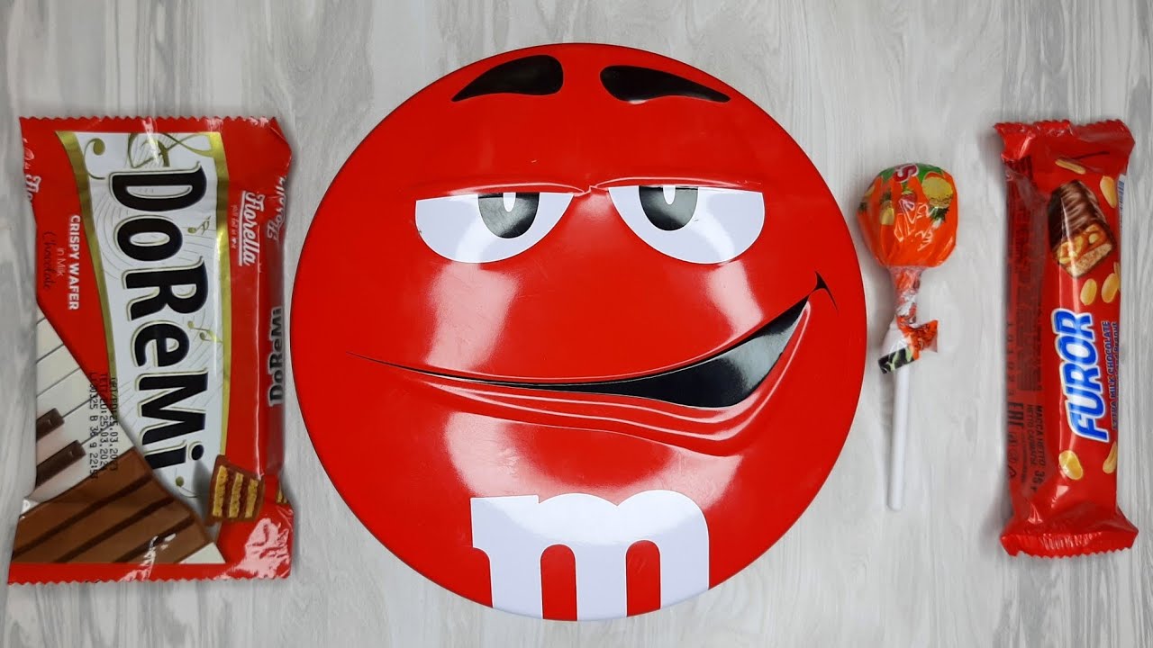 Unpacking Chocolate and so many Lollipops | M&M's box unboxing | Satisfying Video ASMR