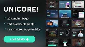 Unicore - WordPress Bootstrap Landing Page Theme | Themeforest Website Templates and Themes