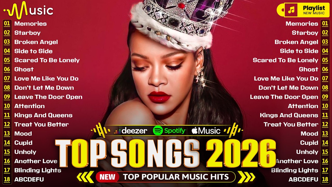Billboard Hot 100 💎 Pop Songs 2026 🍁 Rihanna, Selena Gomez, Adele, Bruno Mars, The Weeknd, Dua Lipa