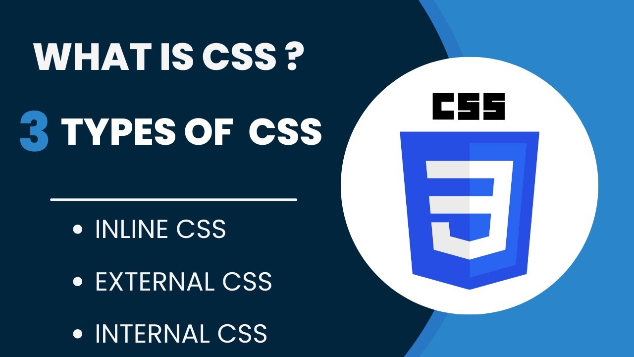 What is CSS in Hindi | Types of CSS | Internal External Inline CSS ...