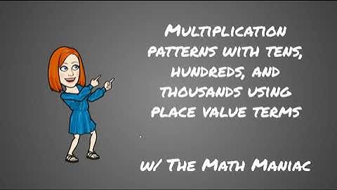 Multiplication Patterns with Multiples of 10, 100, 1,00