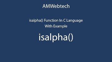isalpha in c | isalpha() in c | isalpha function in c language | isalpha() funciton in c | LEC #60