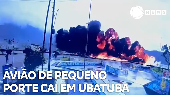 Avião de pequeno porte cai em Ubatuba, no litoral de SP