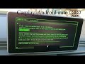 Activation of carplay-android auto with MIB 3.6.0 QR CODE