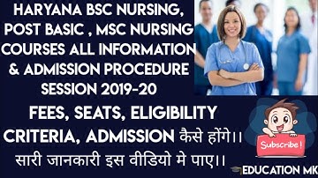 Bsc nursing, post basic nursing, msc nursing & nursing  critical care courses All information 🔥🔥