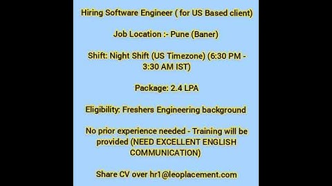 🔍Hiring #softwareengineer #Java NIGHT SHIFT#Pune Baner #developer #itjobs #freshers #shorts #short