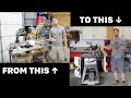 How to build a Combination Table/ Miter saw with extra shelf. More Tools Than Sense.
