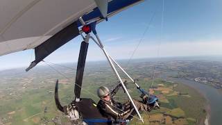 Steve Varden Motorfloater flight around the Fyled coast in Lancashire.