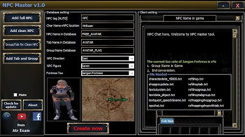 How to Add new NPC Using NPC Master | Silkroad | Mr Exam