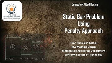 Static Bar - Penalty Approach Method - FEA - Step by Step Numerical