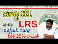 Lrsపైన 25% రాయితీ/Telangana LRS latest news/LRS new/layout regularisation scheme/@Rythuprasthanam