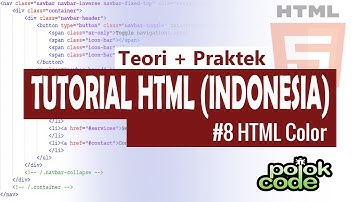 Tutorial HTML Bahasa Indonesia #8 Membuat Warna Dengan HTML dan CSS