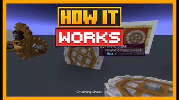 HOW THE CRUSHER WHEEL WORKS IN THE CREATE MOD