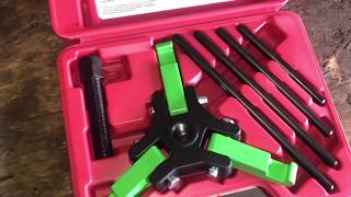 OEM Chrysler harmonic balancer puller PN 27139 product review VS harbor freight 3 jaw puller