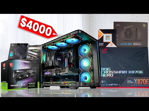 FSP M580 | RTX 4090 | AMD Ryzen 7 9800X3D PC Build