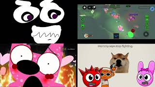 4 creepypasta videos upcoming jumpscares playing at once for @MamaMcIntosh