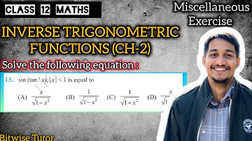 Miscellaneous exercise on chapter 2 class 12 q13 | Miscellaneous ch 2 class 12 q13