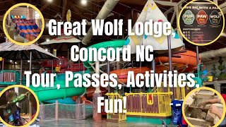 Great Wolf Lodge Resort Tour | Charlotte  Concord, NC | Wolf Pass, Tour, Activities, Savings