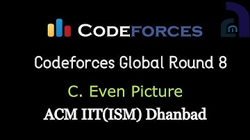 C. Even Picture | Codeforces Global Round 8 | CF Editorials | ACM IIT(ISM) Dhanbad