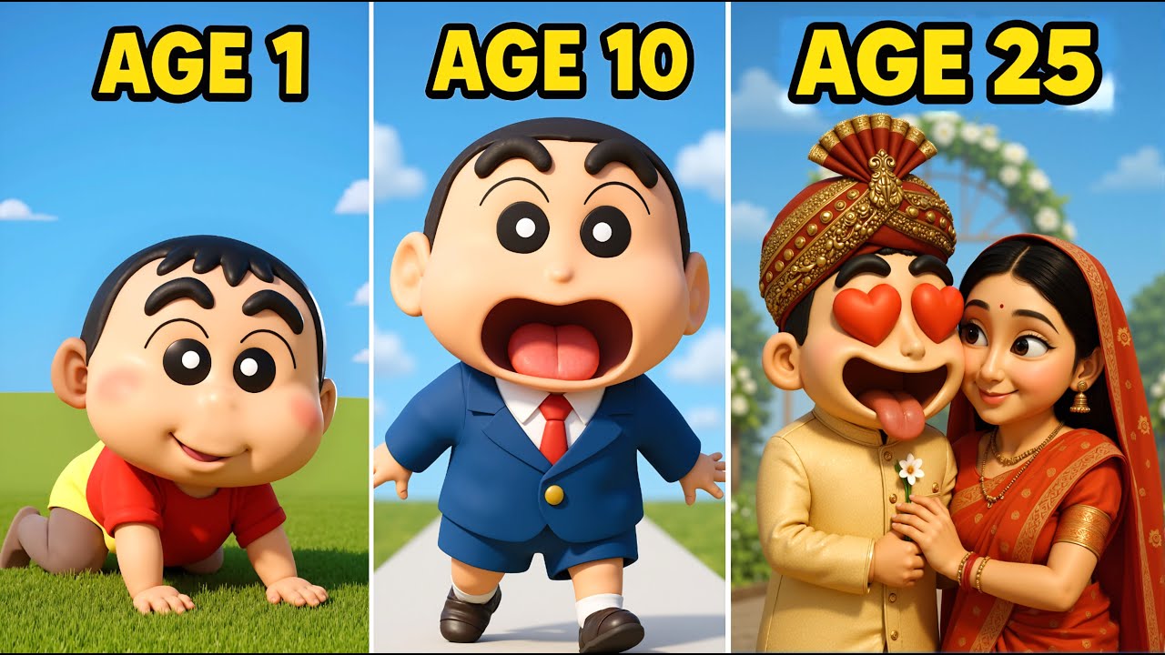 Shinchan’s Life Story from Baby to Groom 😱 | You Won’t Believe His Wife! 👩‍❤️‍👨