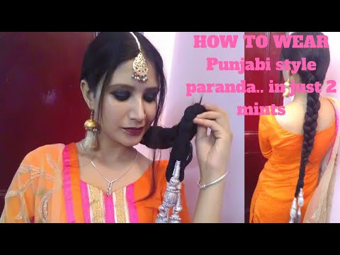 PARANDA HAIRSTYLE TUTORIAL FOR BEGINNERS IN JUST 2MINTS FOR SHORT HAIRS  (STEP BY STEP)||ANITADHIMAN - YouTube
