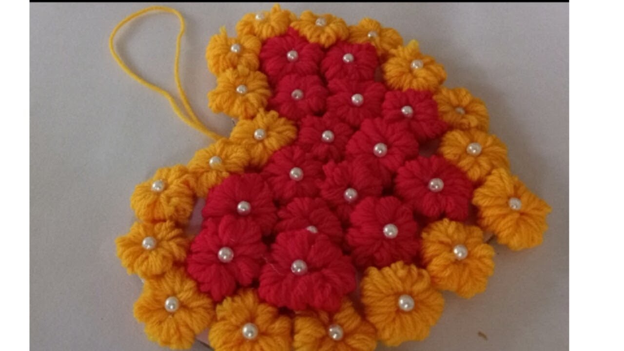 Easy!! Woolen thread wall hanging YouTube
