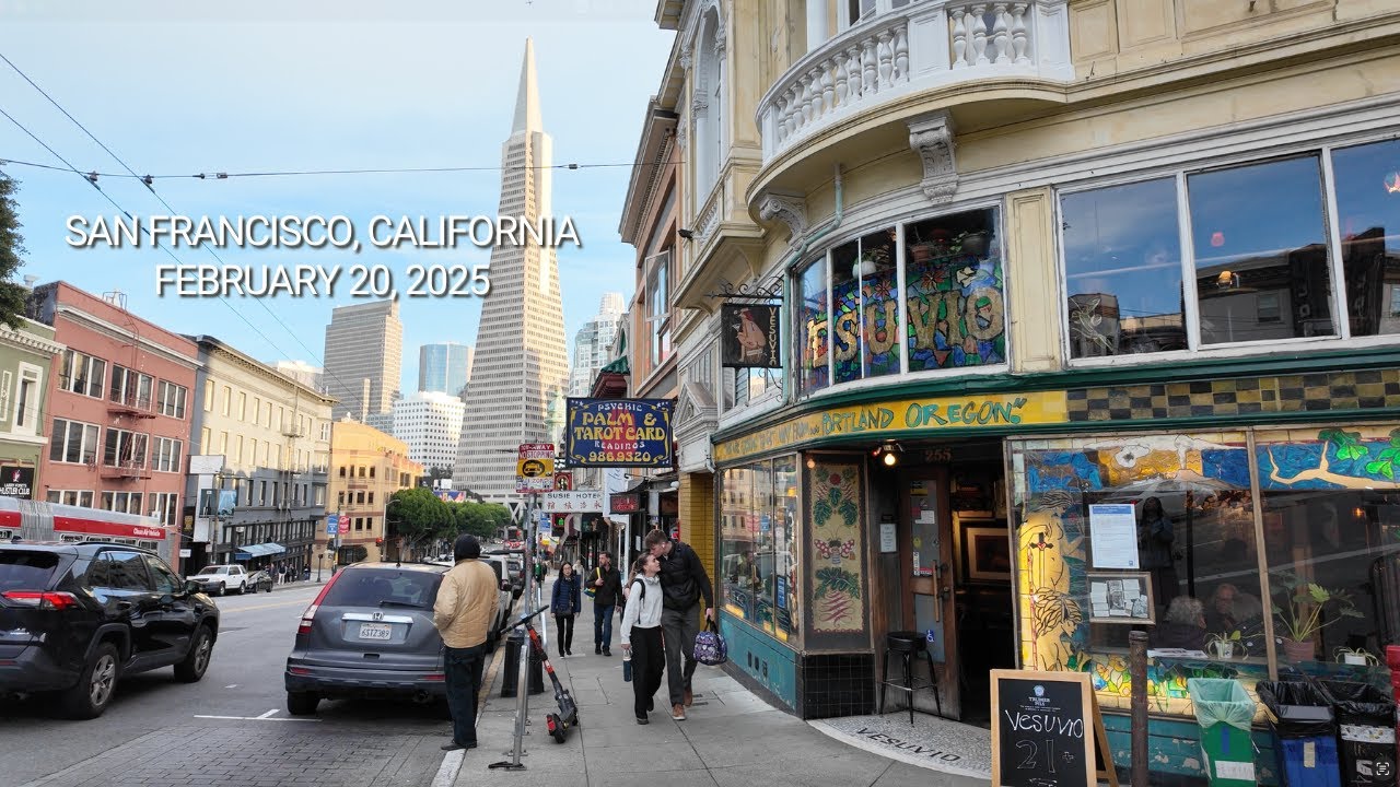 Walking San Francisco's NORTH BEACH, JACKSON STREET, UNION STREET & more