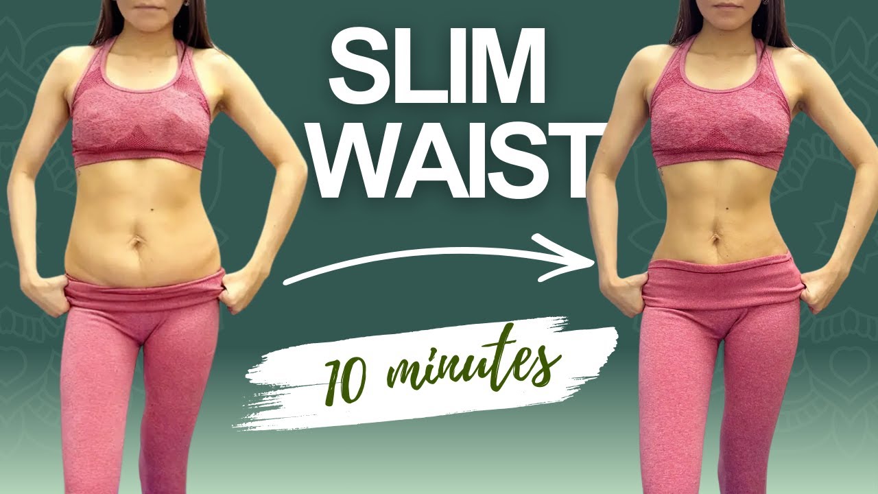 10 Minute Pilates Slim Waist Workout | Flat Stomach & Core Sculpt (No Equipment)