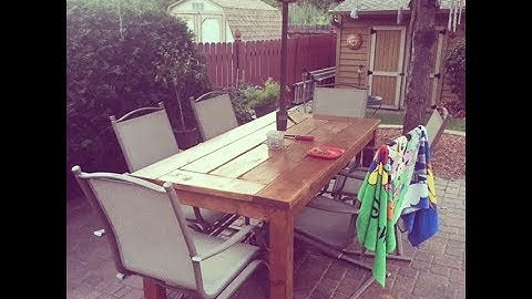 DIY Patio Table with Built-In Coolers - How To Build