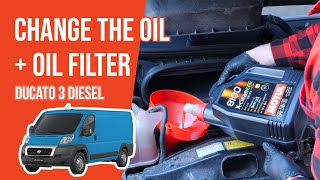 Change the oil and the oil filter Ducato mk3  3.0 Multijet 🛢