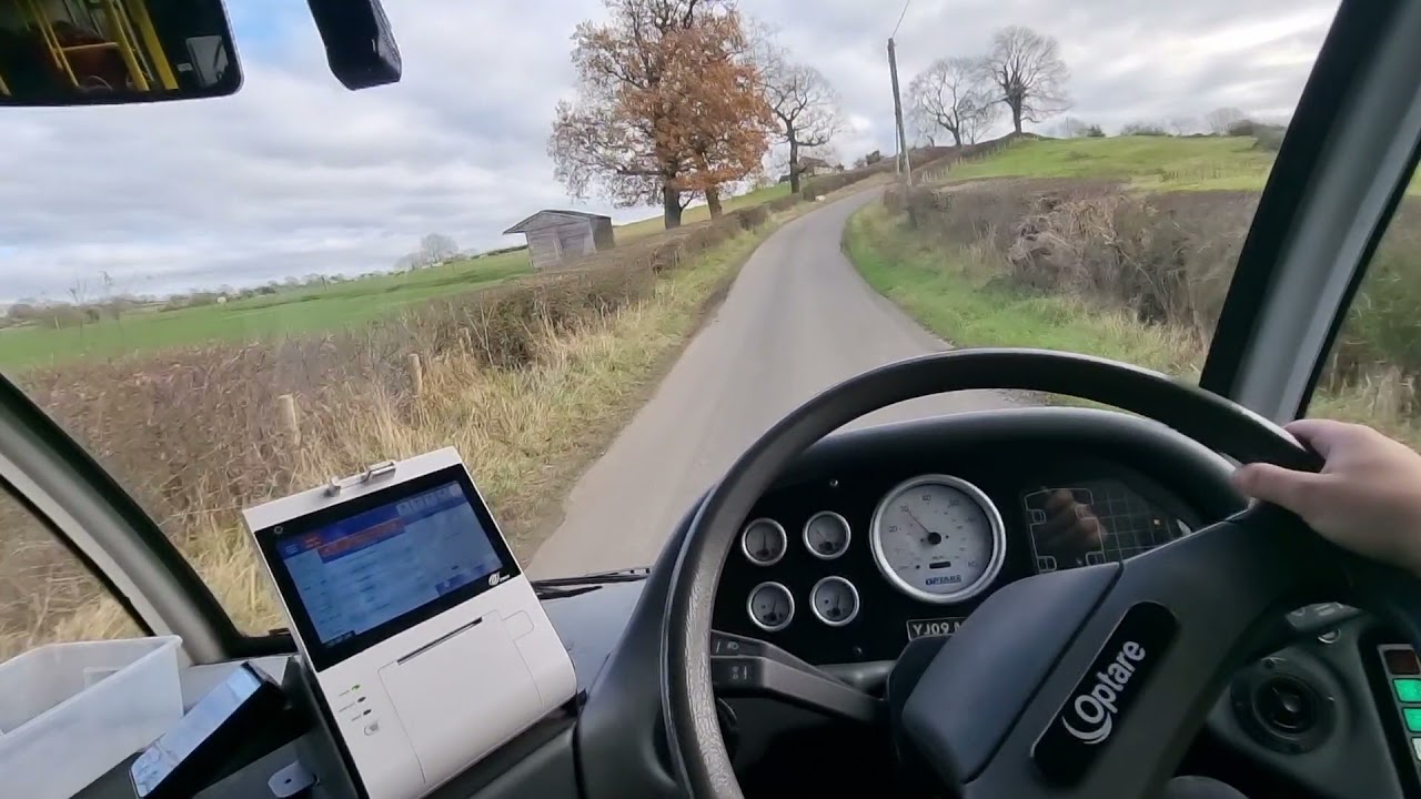 Driving an Optare Solo on Single Track Roads around Bradbourne