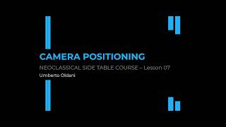 Blender Neoclassical Side Table Course – Lesson 07: Camera Setup and Composition