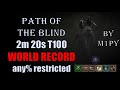 WORLD RECORD STEALTH ROGUE sneaks through Tier 100 Path of the Blind in 2 MINUTES any% Diablo 4